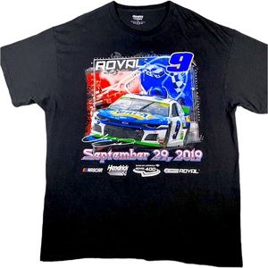 NASCAR Chase Elliott Mens T Shirt XL Black Short Sleeve Racing Graphic Cotton